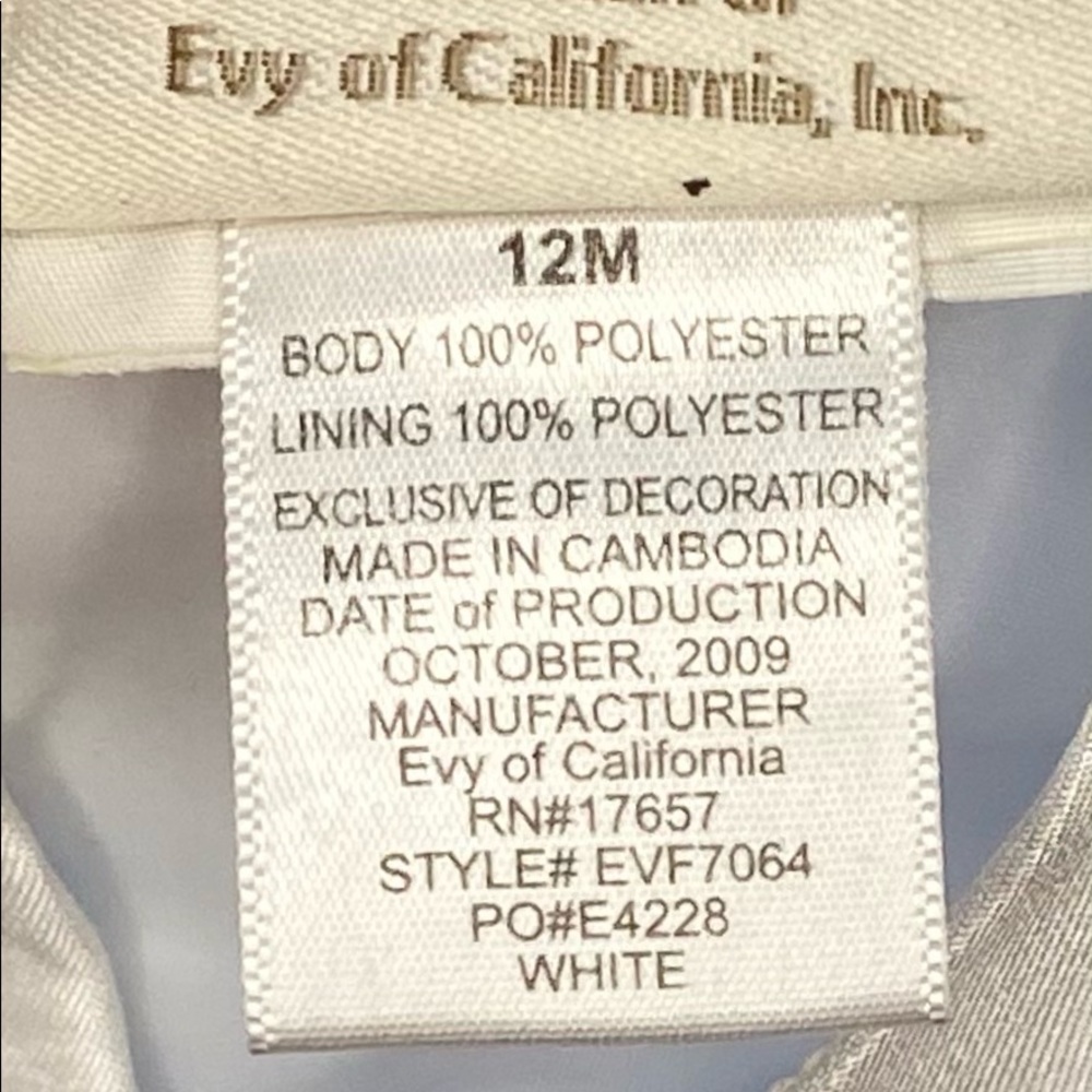 Rare Kidture Collection brand white satiny dress - Picture 5 of 5